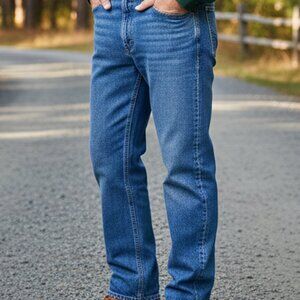 LL Bean Double L Relaxed Fit Medium Wash Jeans 40x29
